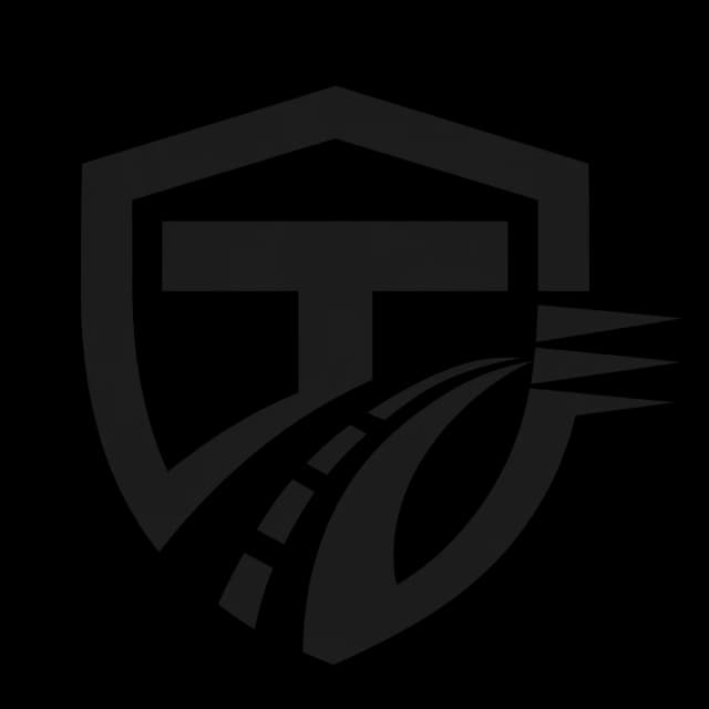 Transito shield and road logo